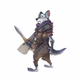 A wolf goes HUH